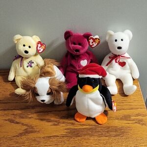 5 Beanie Babies
